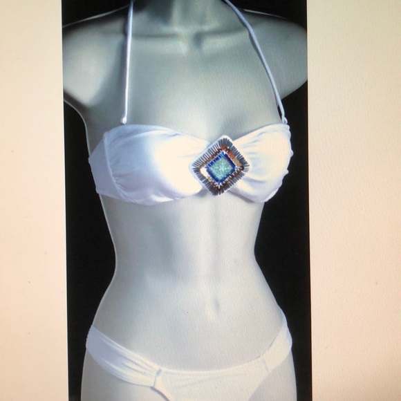 Victoria's Secret White Diamond Tonga Bikini S XS - Picture 1 of 2